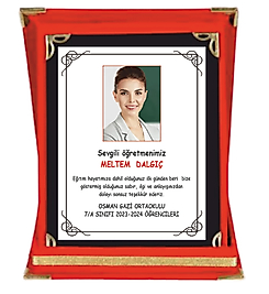 KİŞYE ÖZEL PLAKET