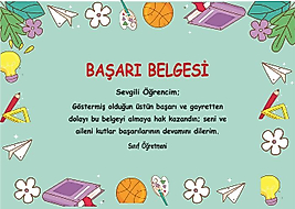 BAŞARI BELGESİ