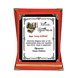 TÜRKÇE ÖĞRETMENİ PLAKETİ
