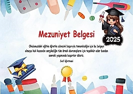MEZUNİYET BELGESİ