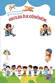 OKULDA İLK GÜNÜM AFİŞİ 100X150 CM