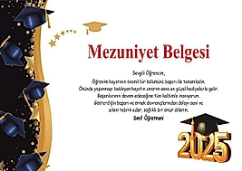 MEZUNİYET BELGESİ