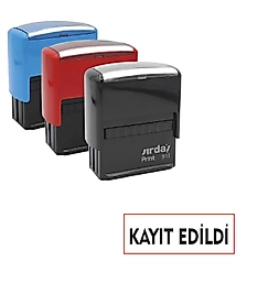 KAYIT EDİLDİ KAŞESİ