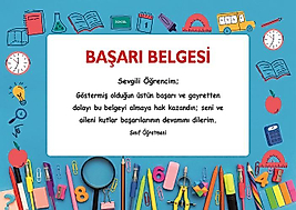 BAŞARI BELGESİ