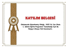 KATILIM BELGESİ