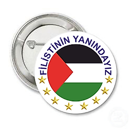 FİLİSTİNİN YANINDAYIZ ROZETİ