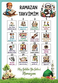 RAMAZAN TAKVİMİM 32X45 EBATINDA