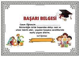 BAŞARI BELGESİ