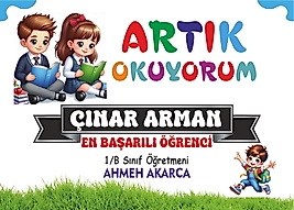 ARTIK OKUYORUM MAGNETİ
