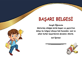 BAŞARI BELGESİ