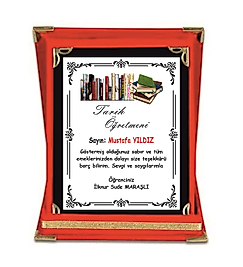 TARİH ÖĞRETMENİ PLAKETİ