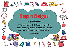 BAŞARI BELGESİ