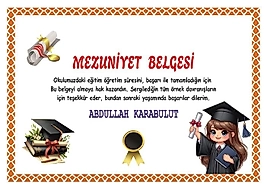 MEZUNİYET BELGESİ